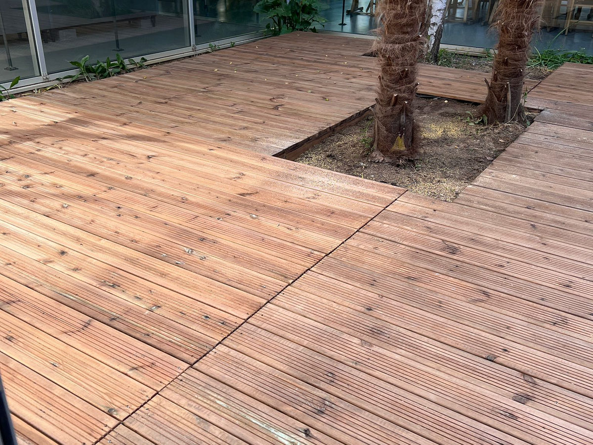 Terrasse bois terminée