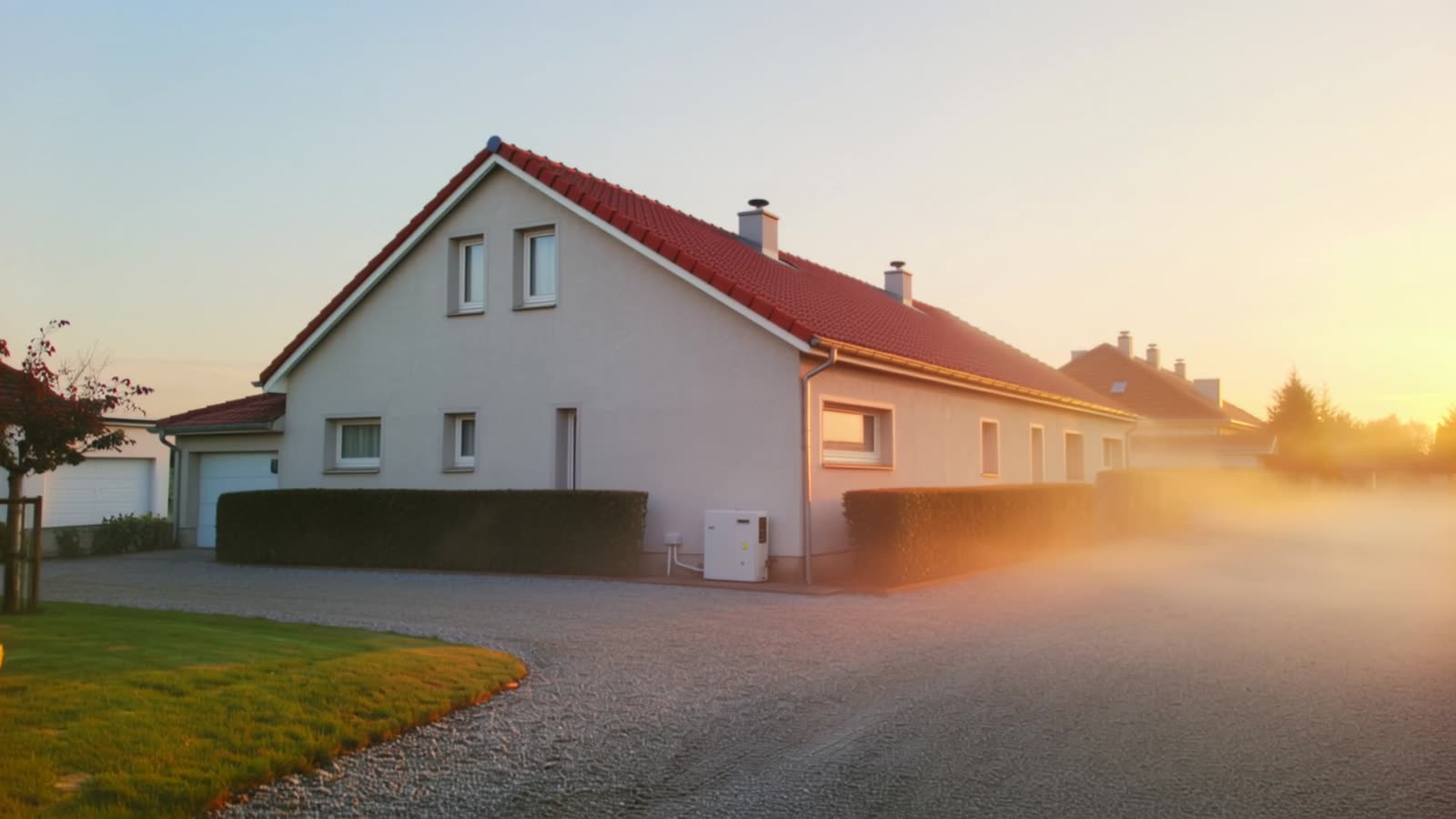 Maison individuelle en Île-de-France équipée d’une pompe à chaleur air-eau