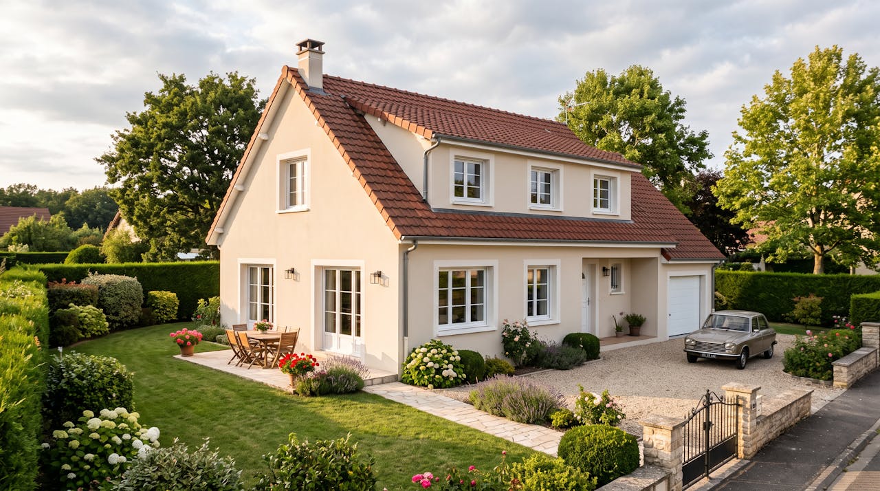 Maison individuelle après rénovation énergétique globale